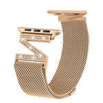 Milanese Loop Bracelet Diamond strap For Apple Watch band 38mm 42mm 40mm 44mm iwatch series 5/4/3/2 Stainless Steel strap women