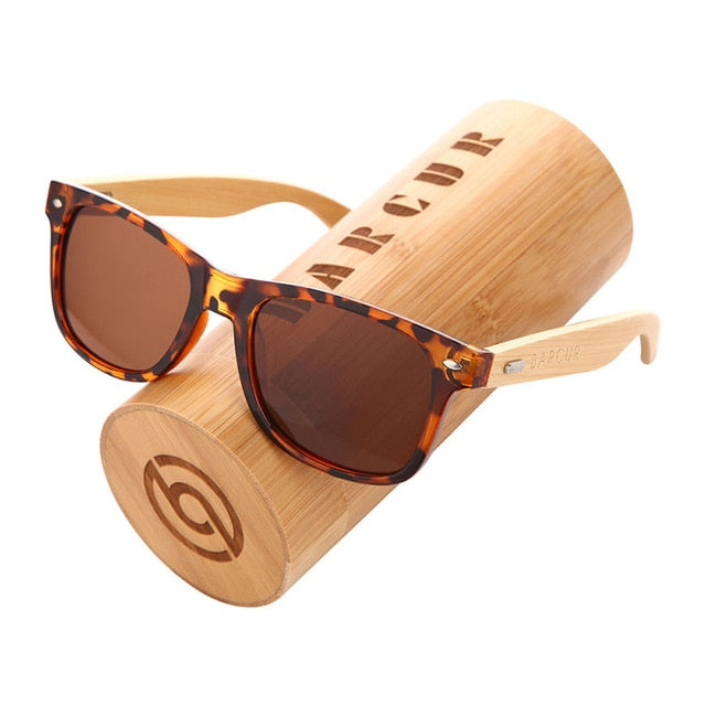 Wooden Polarized Bamboo Sunglasses Men Women