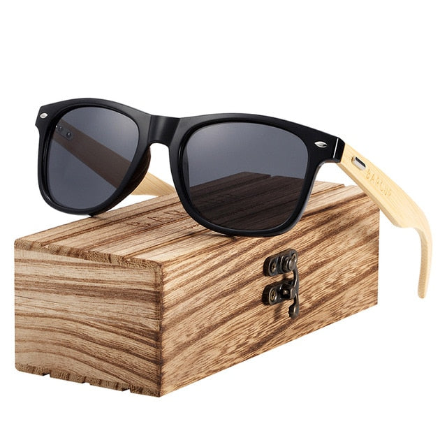 Wooden Polarized Bamboo Sunglasses Men Women