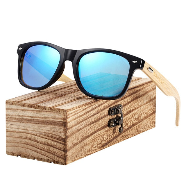 Wooden Polarized Bamboo Sunglasses Men Women