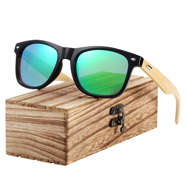 Wooden Polarized Bamboo Sunglasses Men Women