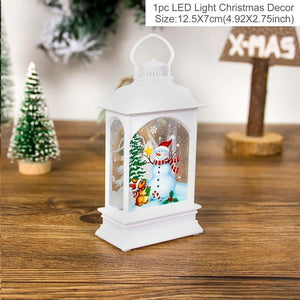 QIFU Santa Claus Snowman Light Merry Christmas Decor for Home 2019 Christmas Ornaments Tree Navidad Noel Xmas Gift New Year 2020