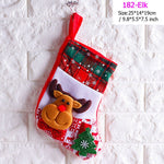 Santa Snowman Pendant Christmas Ornaments New Year Socks Christmas Decorations for Home Merry Christmas Tree Decorations Navidad