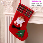 Santa Snowman Pendant Christmas Ornaments New Year Socks Christmas Decorations for Home Merry Christmas Tree Decorations Navidad