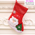 Santa Snowman Pendant Christmas Ornaments New Year Socks Christmas Decorations for Home Merry Christmas Tree Decorations Navidad