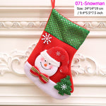 Santa Snowman Pendant Christmas Ornaments New Year Socks Christmas Decorations for Home Merry Christmas Tree Decorations Navidad