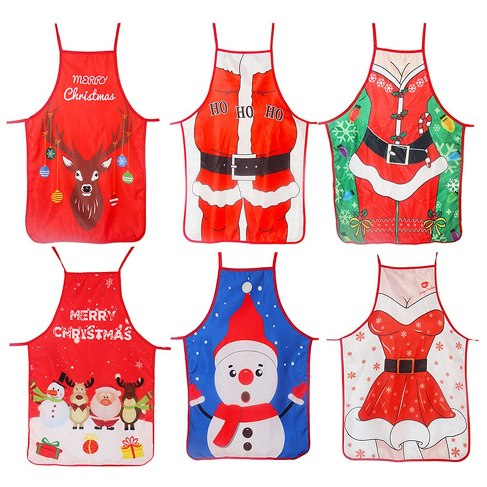 Christmas Decorations for Home 1Pcs Santa Claus Christmas Apron Xmas Decor 2020 New Year Christmas Gift 50cm X 70cm