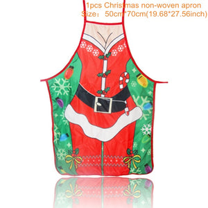 Christmas Decorations for Home 1Pcs Santa Claus Christmas Apron Xmas Decor 2020 New Year Christmas Gift 50cm X 70cm