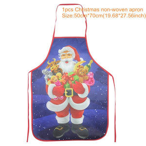 Christmas Decorations for Home 1Pcs Santa Claus Christmas Apron Xmas Decor 2020 New Year Christmas Gift 50cm X 70cm