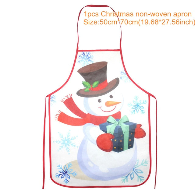 Christmas Decorations for Home 1Pcs Santa Claus Christmas Apron Xmas Decor 2020 New Year Christmas Gift 50cm X 70cm