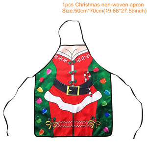 Christmas Decorations for Home 1Pcs Santa Claus Christmas Apron Xmas Decor 2020 New Year Christmas Gift 50cm X 70cm