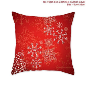 45x45cm Cotton Linen Merry Christmas Cover Cushion Christmas Decor for Home