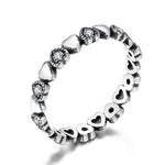 WOSTU Hot Sale 925 Sterling Silver 9 Styles Stackable Party Finger Ring For Women Original Fine Jewelry Gift FB7151