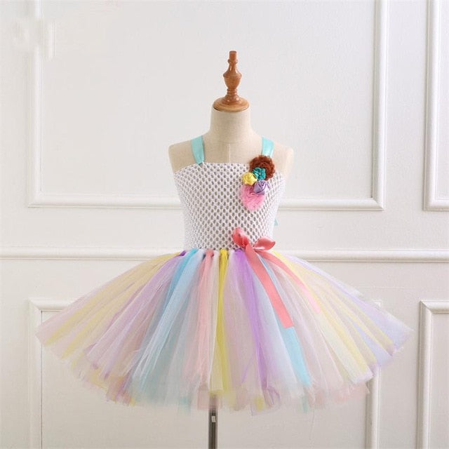 Unicorn Party Dress Kids Dresses For Girls Elsa Costume Halloween Dress Children Girls Princess Dress Baby Christmas Clothes