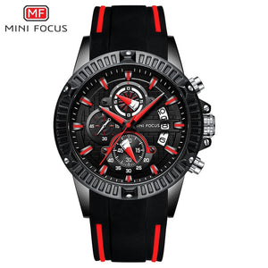 MINIFOCUS Mens Watches Top Brand Luxury Sport Wrist Watch Men Waterproof Quartz Wristwatch Relogio Masculino Blue Silicone Strap