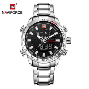 NAVIFORCE Luxury Brand Men Military Sport Watches Men's Digital Quartz Clock Full Steel Waterproof Wrist Watch relogio masculino