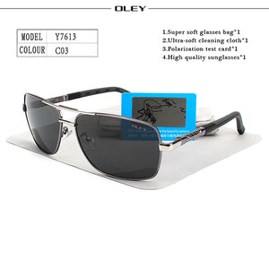 OLEY Brand Polarized Sunglasses Men New Fashion Eyes Protect Sun Glasses With Accessories Unisex driving goggles oculos de sol