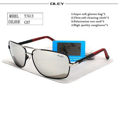 OLEY Brand Polarized Sunglasses Men New Fashion Eyes Protect Sun Glasses With Accessories Unisex driving goggles oculos de sol