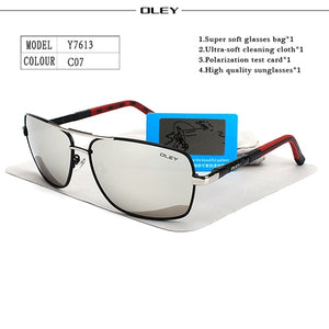 OLEY Brand Polarized Sunglasses Men New Fashion Eyes Protect Sun Glasses With Accessories Unisex driving goggles oculos de sol