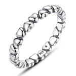 WOSTU Hot Sale 925 Sterling Silver 9 Styles Stackable Party Finger Ring For Women Original Fine Jewelry Gift FB7151