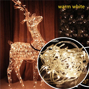 10M 5M 100Led 40Led String Garland Christmas Tree Fairy Light Luce Waterproof Home Garden Party Outdoor Holiday Decoration