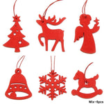 Multi Style Creative Wood Craft Christmas Wooden Pendants Ornaments Kids Gift DIY Xmas Tree Ornament Christmas Party Decorations