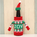 Christmas Decorations for Home Santa Claus Wine Bottle Cover Bag Snowman Stocking Gift Holders Xmas Decor New Year