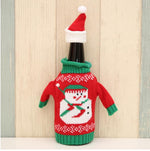 Christmas Decorations for Home Santa Claus Wine Bottle Cover Bag Snowman Stocking Gift Holders Xmas Decor New Year