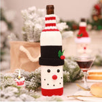 Christmas Decorations for Home Santa Claus Wine Bottle Cover Bag Snowman Stocking Gift Holders Xmas Decor New Year