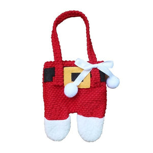 Santa Hat Reindeer Christmas New Year Pocket Fork Knife Cutlery Holder Bag Home Party Table Dinner Decoration Tableware 62417