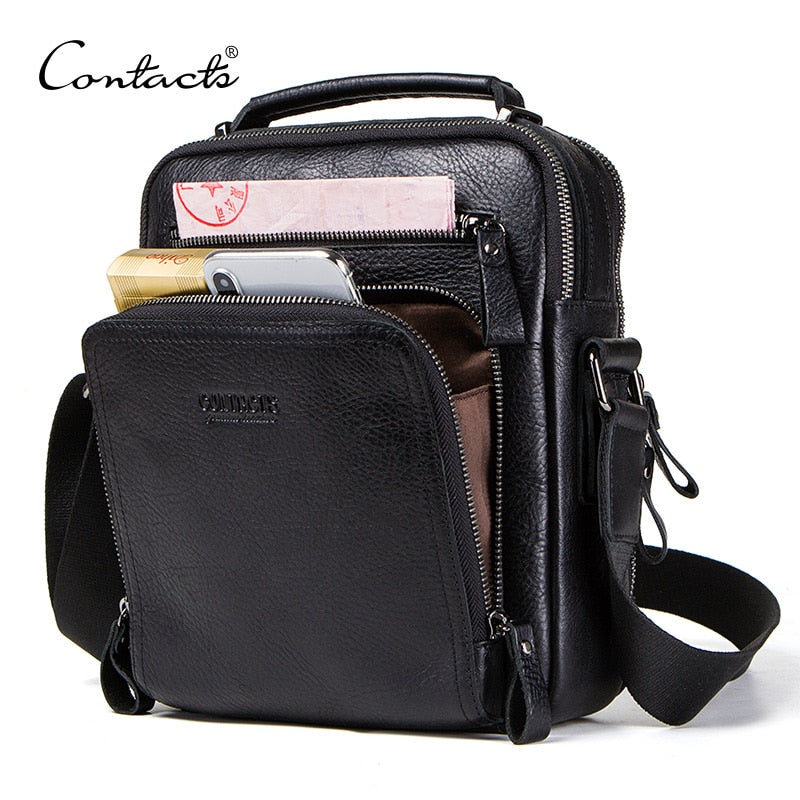 100% genuine leather men shoulder bag crossbody bags for men high quality