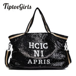 Sequin Women Bags Female Large Capacity Top-handle Bags  Appliques Lady's  Handbags National Casual Tote Girl Messenger Bags