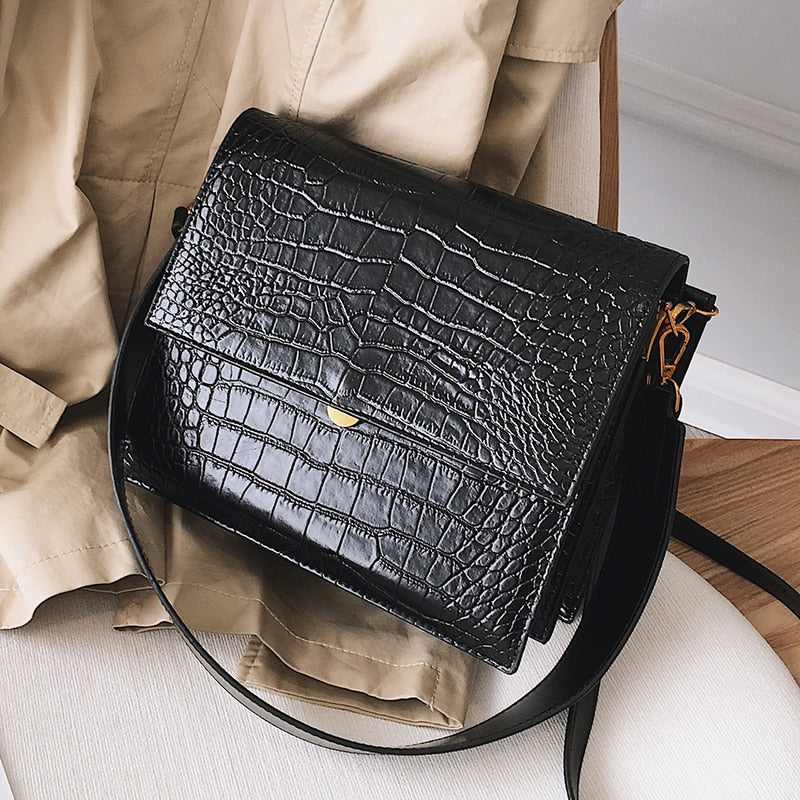 Women's Designer Handbag 2020 New Quality PU Leather Women Tote bag Alligator Shoulder Crossbody Bags