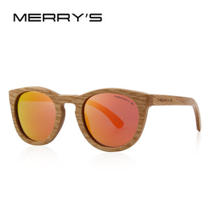 MERRYS DESIGN HAND MADE Wooden Sunglasses Men/Women Retro Polarized Sun Glasses 100% UV Protection S5268