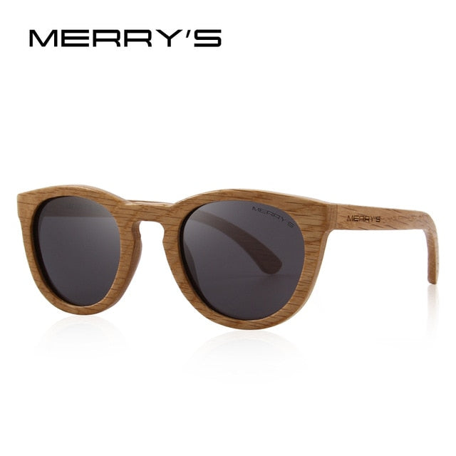 MERRYS DESIGN HAND MADE Wooden Sunglasses Men/Women Retro Polarized Sun Glasses 100% UV Protection S5268