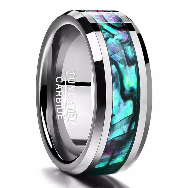 8mm Men Ring 100% Tungsten Carbide Multi-faceted Men's Jewelry Promise Band Anillos para hombres Boyfriend Pierscienie