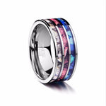 8mm Men Ring 100% Tungsten Carbide Multi-faceted Men's Jewelry Promise Band Anillos para hombres Boyfriend Pierscienie