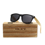 OLEY  Brand Bamboo Leg Polarized Sunglasses men Classic Square goggle Fashion Retro Female sun glasses Customizable logo YZ2140