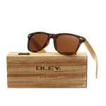 OLEY  Brand Bamboo Leg Polarized Sunglasses men Classic Square goggle Fashion Retro Female sun glasses Customizable logo YZ2140