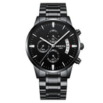 NIBOSI Men Watch Chronograph Sport Mens Watches Top Brand Luxury Waterproof Full Steel Quartz Gold Clock Men Relogio Masculino