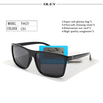 OLEY Polarized Men Sunglasses brand designer Retro Square Sun Glasses Accessories Unisex driving goggles oculos de sol Y6625