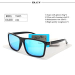 OLEY Polarized Men Sunglasses brand designer Retro Square Sun Glasses Accessories Unisex driving goggles oculos de sol Y6625