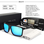 OLEY Polarized Men Sunglasses brand designer Retro Square Sun Glasses Accessories Unisex driving goggles oculos de sol Y6625