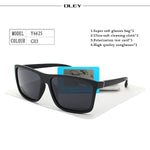 OLEY Polarized Men Sunglasses brand designer Retro Square Sun Glasses Accessories Unisex driving goggles oculos de sol Y6625