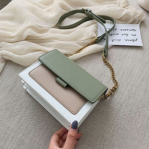 Mini Leather Crossbody Bags For Women 2019 Green Chain Shoulder Messenger Bag Lady Travel Purses and Handbags  Cross Body Bag