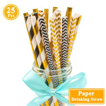 25Pcs Paper Drinking Straws Wedding Hen Party DIY Table Decoration Birthday Kids Its a Boy Girl Baby Shower Adult Supplies