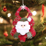 Christmas Tree Pendant Santa Door Window Hanging Ornaments Christmas Decoration Festival Gift Supplies