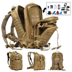 Men's Army Military Tactical Large Backpack Waterproof