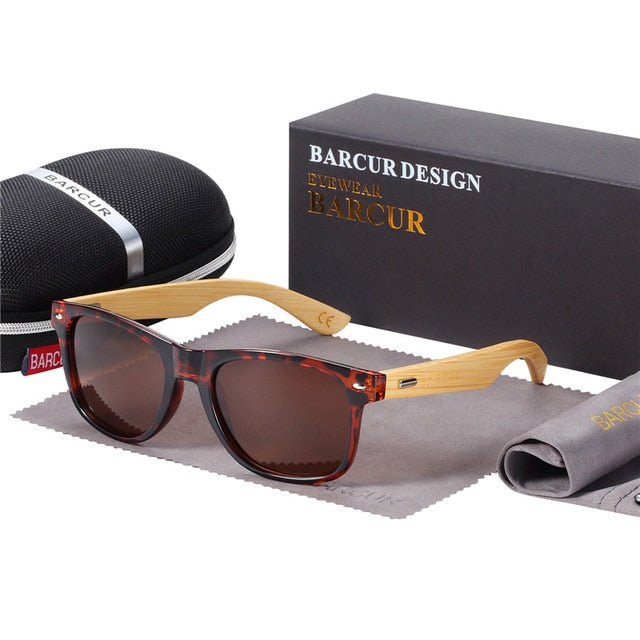 Wooden Polarized Bamboo Sunglasses Men Women